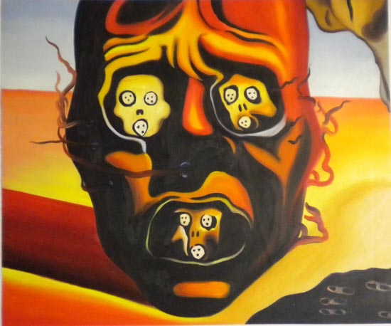 store falso d'autore Das Gesicht des Krieges di Salvador Dali